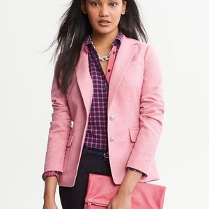 Banana Republic Hacking Jacket Blazer Light Pink